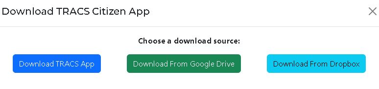 Download TRACS CITIZEN App