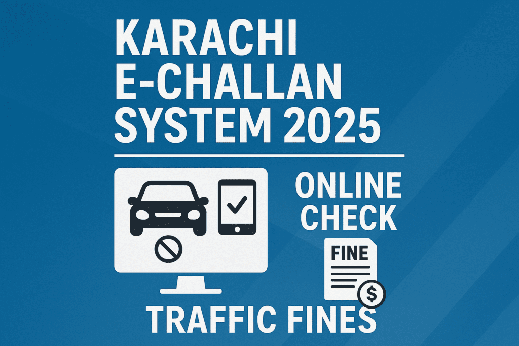 E-Challan Karachi, Traffic Police Karachi, Karachi Traffic Fines, AI Traffic System, Smart City Karachi, Online Challan Check, Traffic Violation Pakistan, Karachi News 2025